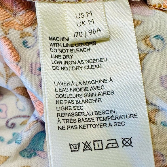 NEW! Free People Ivory Floral Print Sasha Sweetheart-Neck Mini Dress - Picture 15 of 17